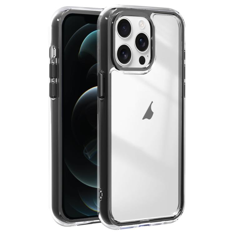 For iPhone 12 Pro Max Acrylic Hybrid TPU 3-in-1 Airbag Shockproof Phone Case