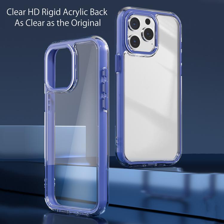 For iPhone 16 Pro Max Acrylic Hybrid TPU 3-in-1 Airbag Shockproof Phone Case