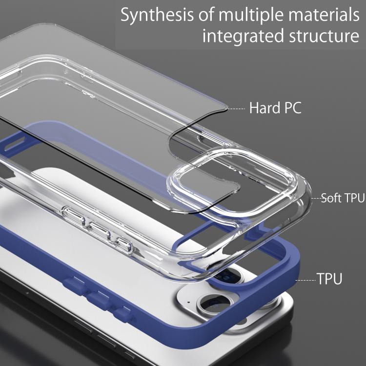 For iPhone 14 Plus Acrylic Hybrid TPU 3-in-1 Airbag Shockproof Phone Case