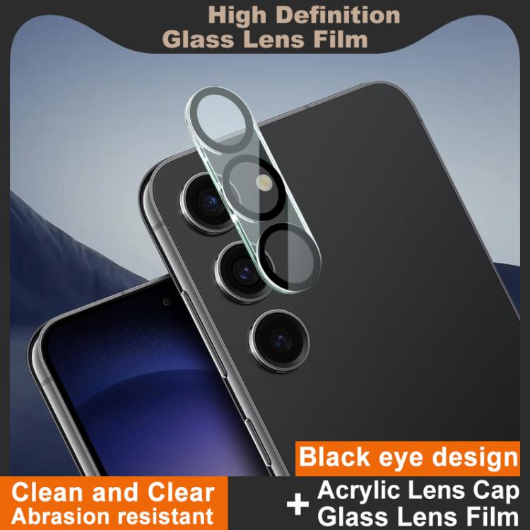 For Samsung Galaxy S23 5G IMAK High Definition Integrated Rear Camera Glass Lens Film, Black Eye Design