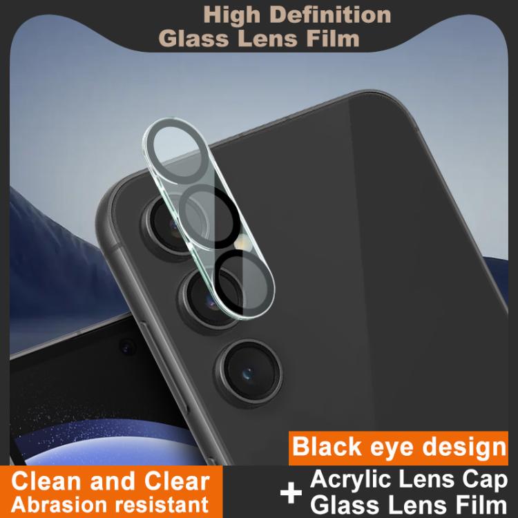 For Samsung Galaxy S23 FE 5G IMAK High Definition Integrated Rear Camera Glass Lens Film, Black Eye Design