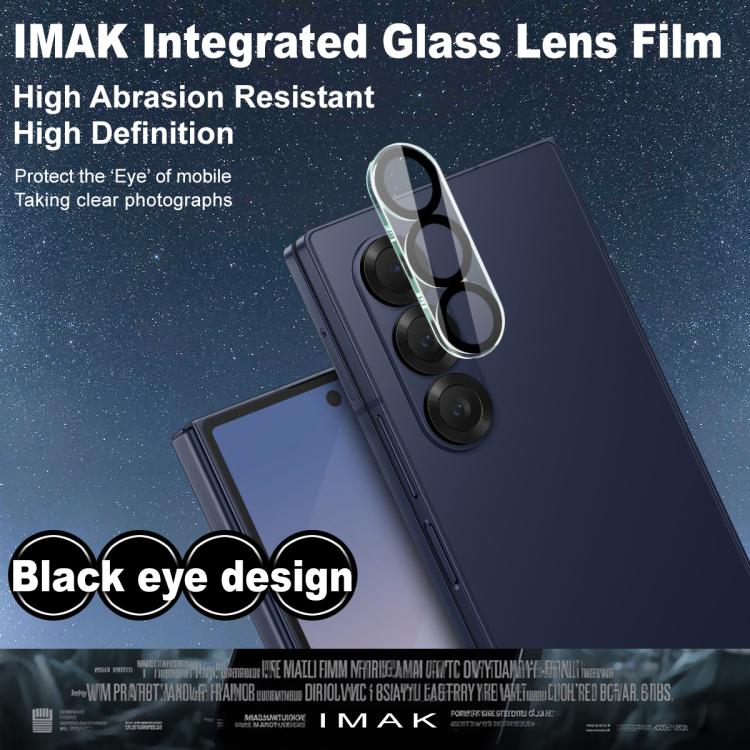 For Samsung Galaxy Z Fold7 5G IMAK High Definition Integrated Rear Camera Glass Lens Film, Black Eye Design