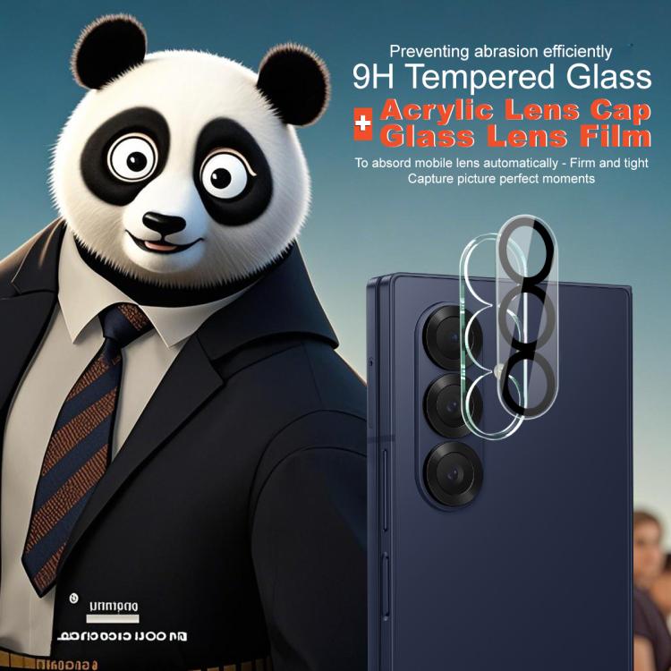 For Samsung Galaxy Z Fold7 5G IMAK High Definition Integrated Rear Camera Glass Lens Film, Black Eye Design