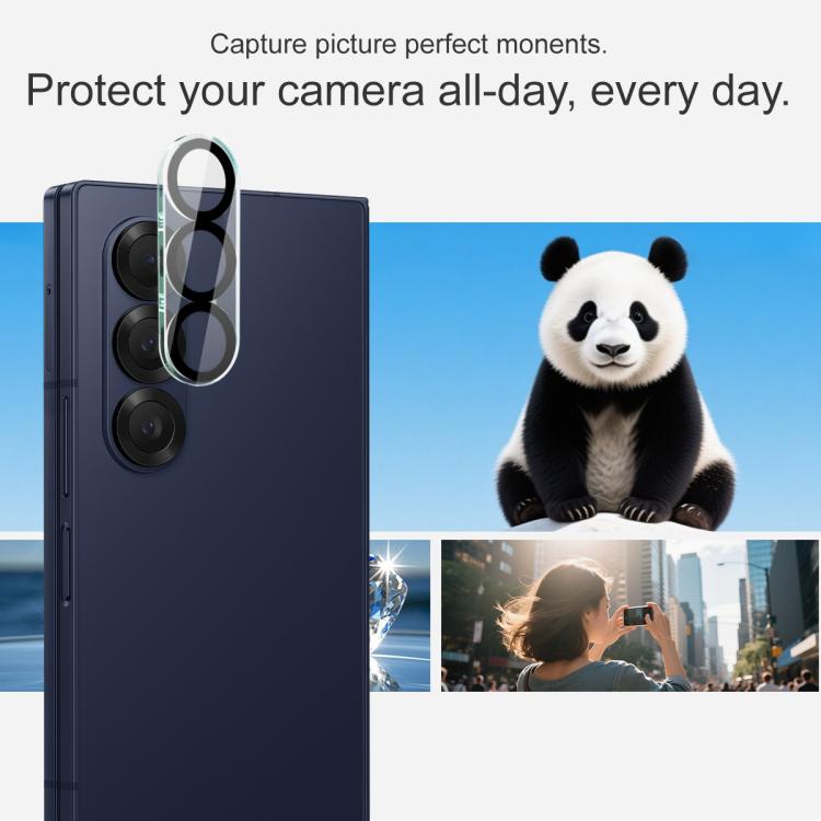 For Samsung Galaxy Z Fold7 5G IMAK High Definition Integrated Rear Camera Glass Lens Film, Black Eye Design