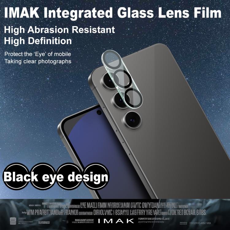 For Samsung Galaxy S25 FE 5G IMAK High Definition Integrated Rear Camera Glass Lens Film, Black Eye Design