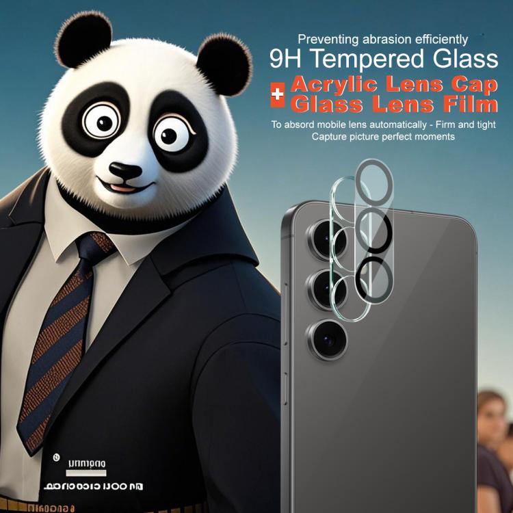 For Samsung Galaxy S25 FE 5G IMAK High Definition Integrated Rear Camera Glass Lens Film, Black Eye Design