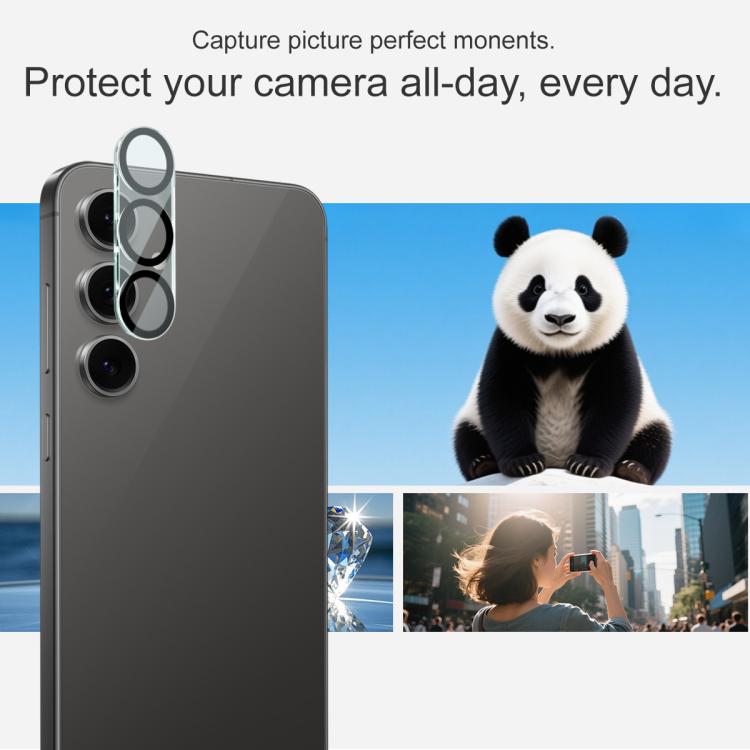 For Samsung Galaxy S25 FE 5G IMAK High Definition Integrated Rear Camera Glass Lens Film, Black Eye Design