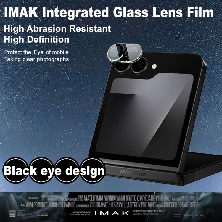 For Samsung Galaxy Z Flip7 FE IMAK High Definition Integrated Rear Camera Glass Lens Film, Black Eye Design