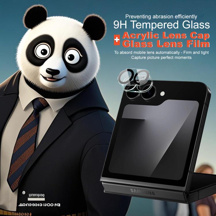 For Samsung Galaxy Z Flip7 FE IMAK High Definition Integrated Rear Camera Glass Lens Film, Black Eye Design