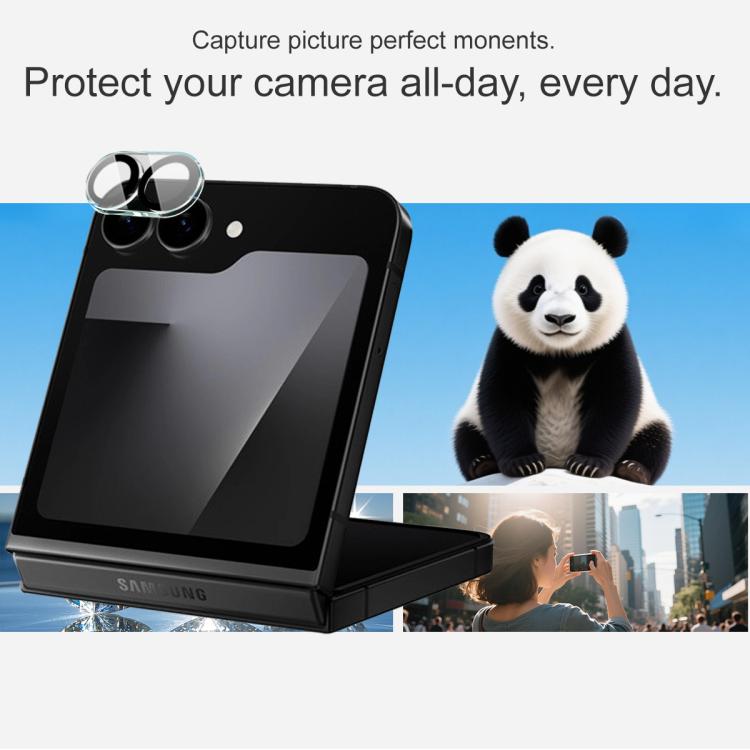 For Samsung Galaxy Z Flip7 FE IMAK High Definition Integrated Rear Camera Glass Lens Film, Black Eye Design