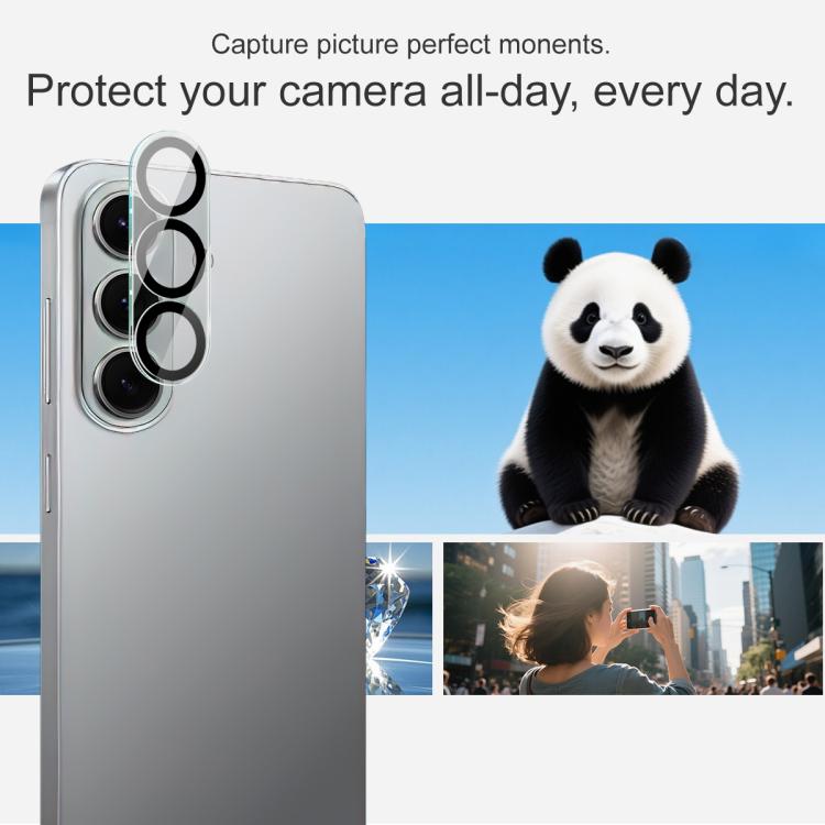 For Samsung Galaxy S26+ 5G IMAK High Definition Integrated Rear Camera Glass Lens Film, Black Eye Design