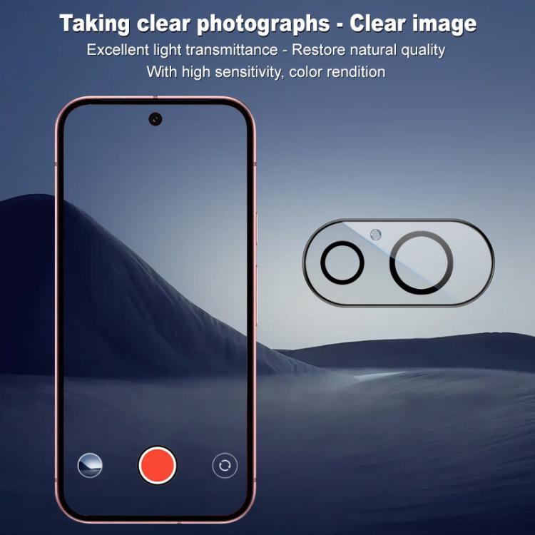 For Google Pixel 9 IMAK High Definition Rear Camera Glass Lens Film, Black Eye Design