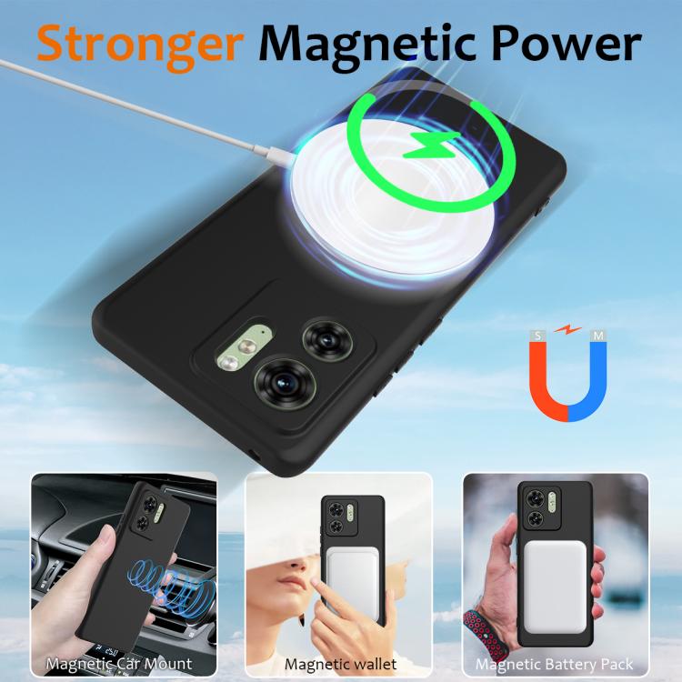 For Motorola Edge 40 Shockproof Silicone Magsafe Phone Case