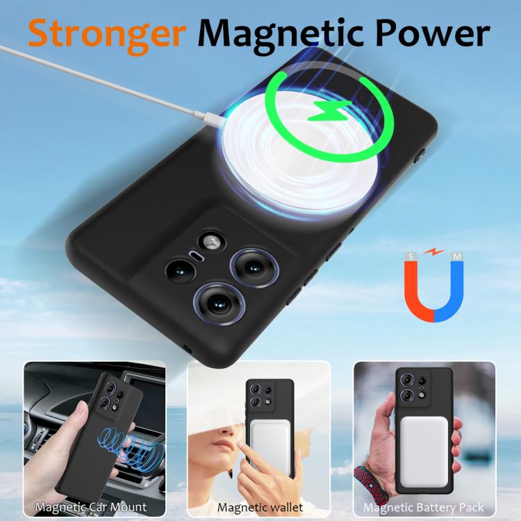 For Motorola Edge 50 Pro Shockproof Silicone Magsafe Phone Case