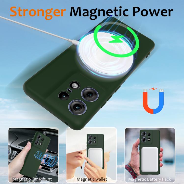 For Motorola Edge 50 Pro Shockproof Silicone Magsafe Phone Case