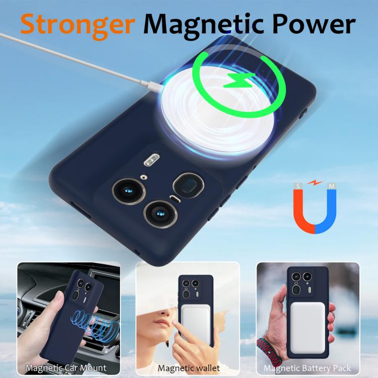 For Motorola Edge 50 Ultra Shockproof Silicone Magsafe Phone Case