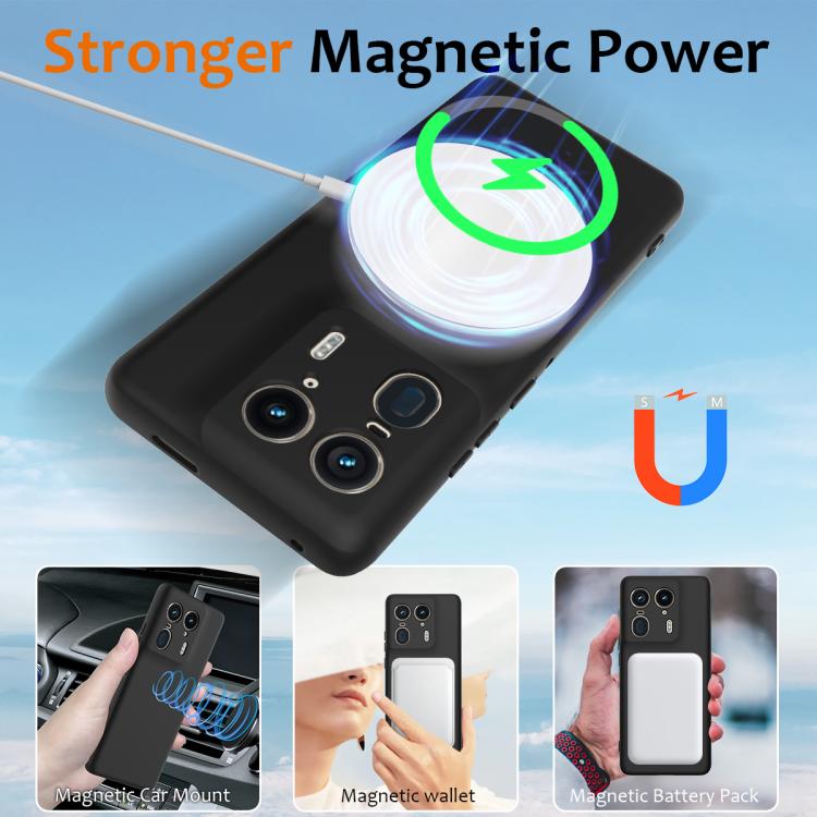 For Motorola Edge 50 Ultra Shockproof Silicone Magsafe Phone Case