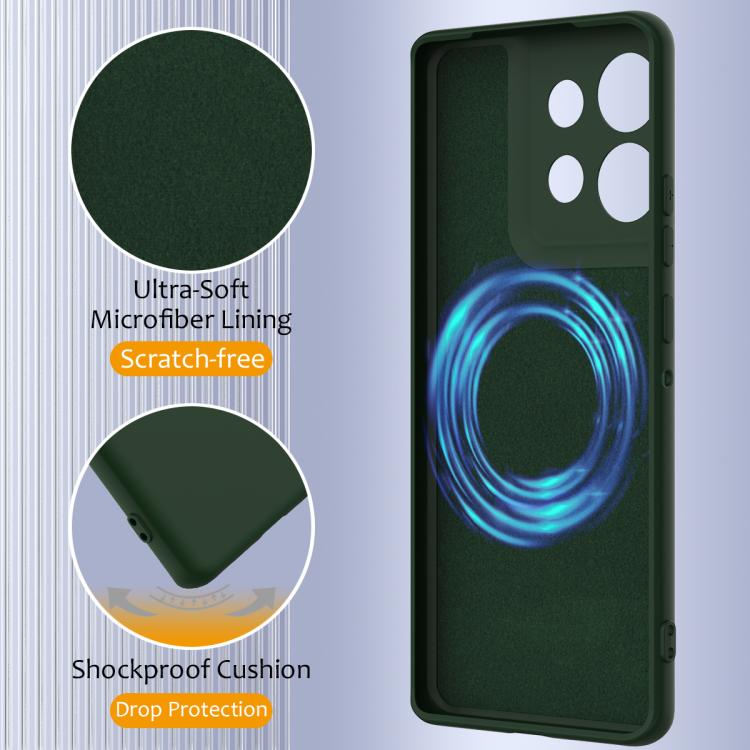 For Motorola Edge 50 5G Shockproof Silicone Magsafe Phone Case