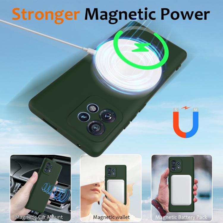 For Motorola Edge+ 2023 Shockproof Silicone Magsafe Phone Case