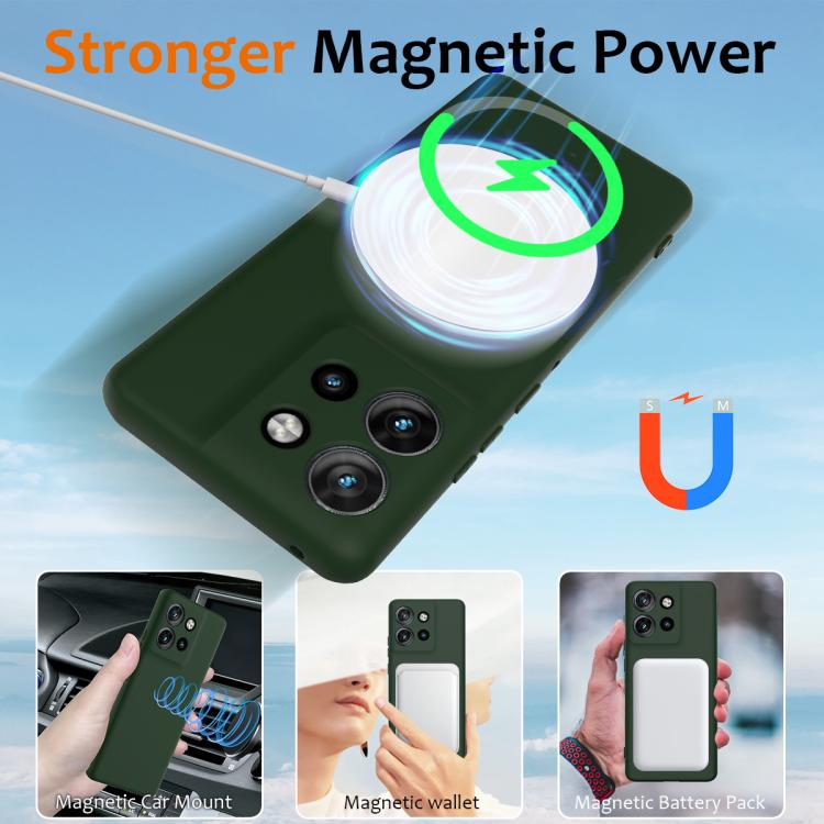 For Motorola Edge 50 Neo / Edge 60 Neo Shockproof Silicone Magsafe Phone Case