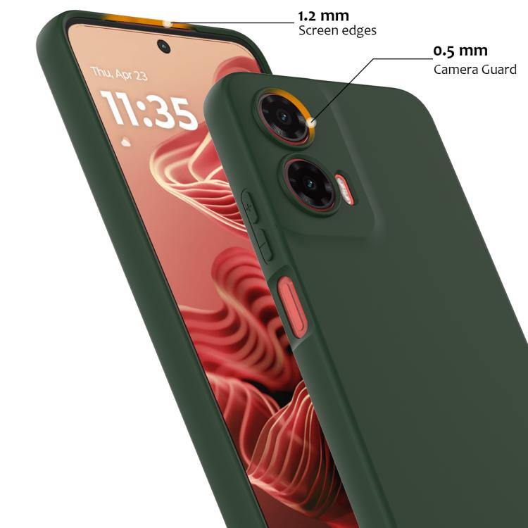 For Motorola Moto G35 5G Shockproof Silicone Magsafe Phone Case