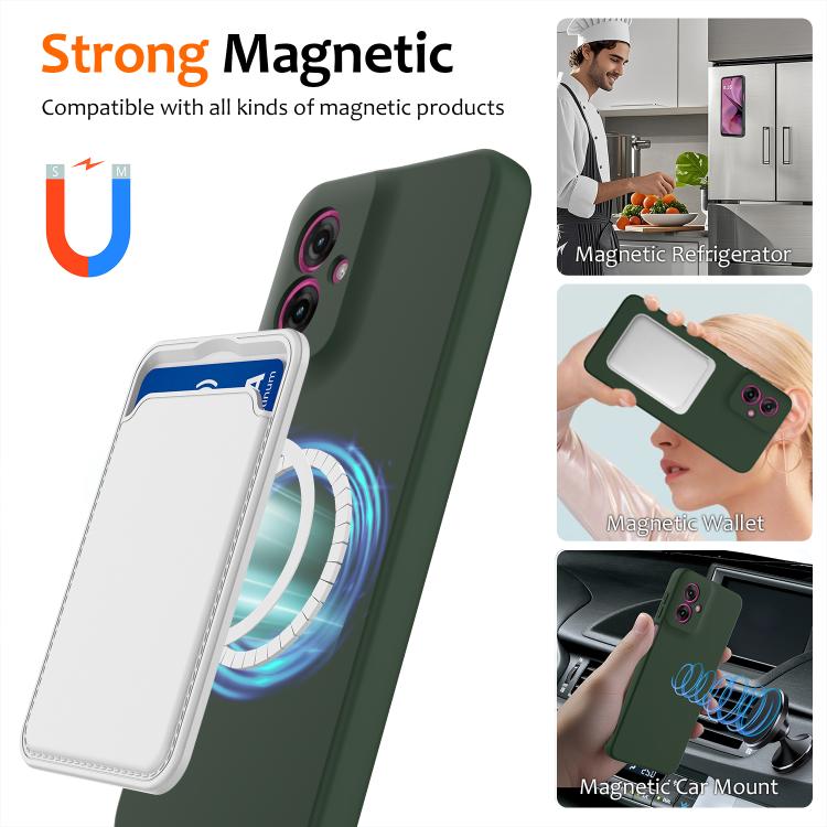 For Motorola Moto G55 5G Shockproof Silicone Magsafe Phone Case
