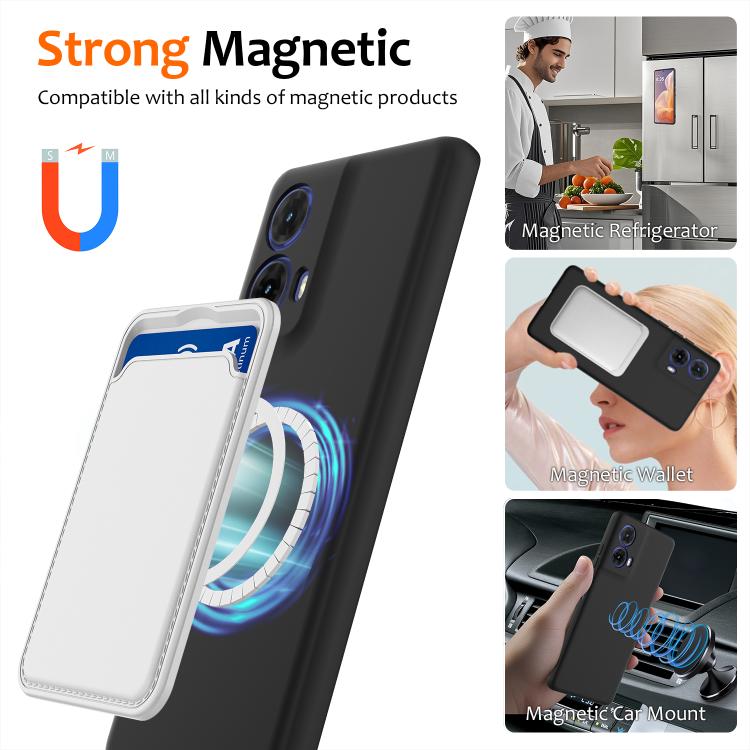 For Motorola Moto G24 4G Shockproof Silicone Magsafe Phone Case