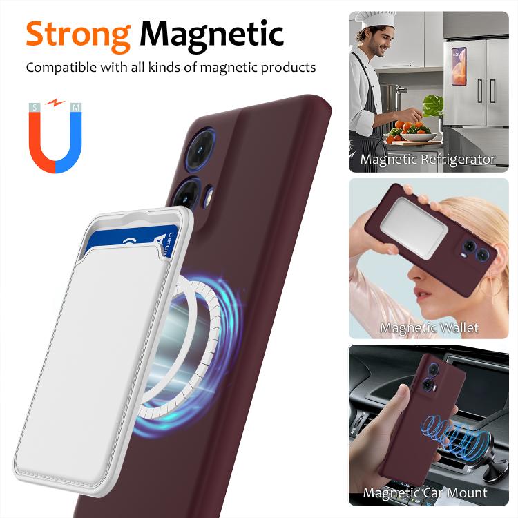 For Motorola Moto G24 4G Shockproof Silicone Magsafe Phone Case