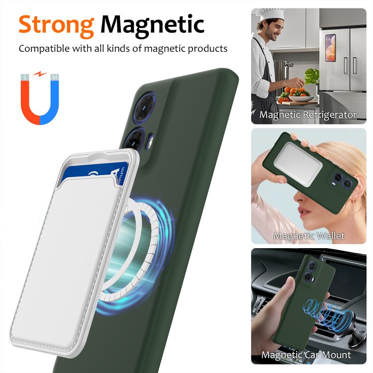For Motorola Moto G24 4G Shockproof Silicone Magsafe Phone Case
