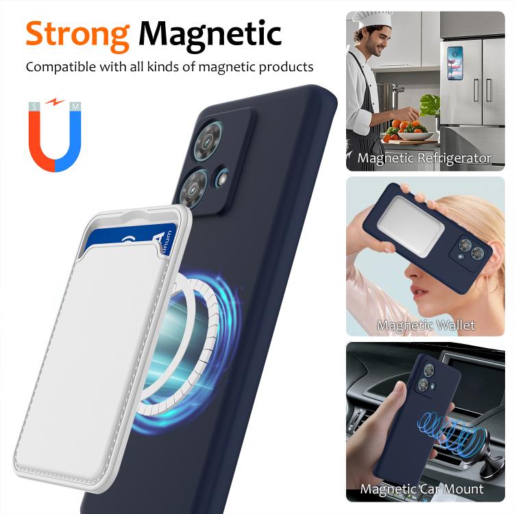 For Motorola Edge 40 Neo Shockproof Silicone Magsafe Phone Case