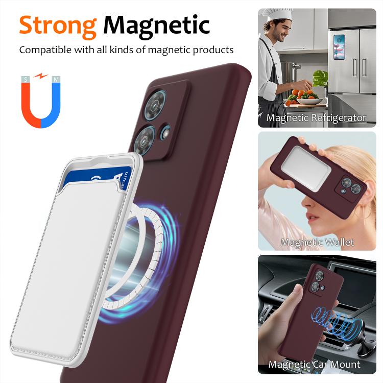 For Motorola Edge 40 Neo Shockproof Silicone Magsafe Phone Case