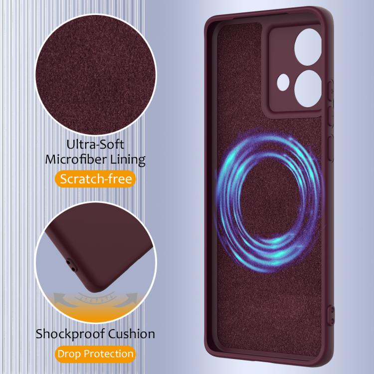For Motorola Edge 40 Neo Shockproof Silicone Magsafe Phone Case