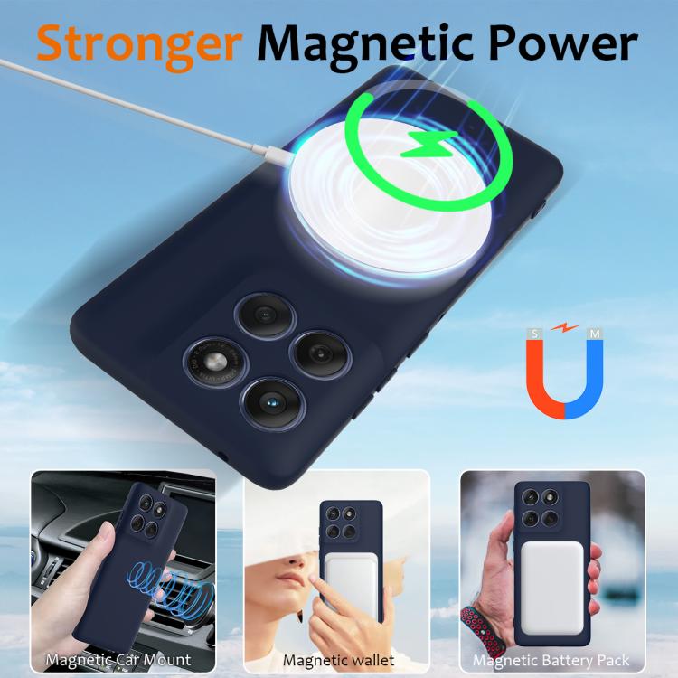 For Motorola Edge 60 Pro Shockproof Silicone Magsafe Phone Case