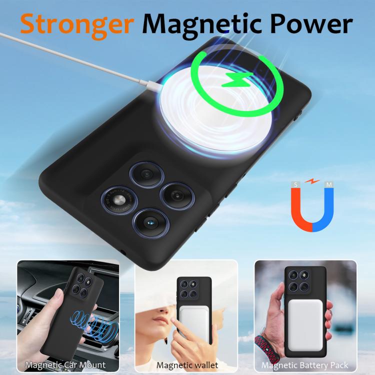 For Motorola Edge 60 Pro Shockproof Silicone Magsafe Phone Case