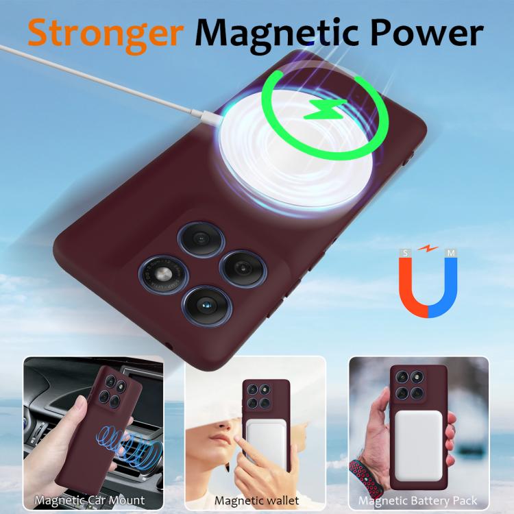 For Motorola Edge 60 Pro Shockproof Silicone Magsafe Phone Case