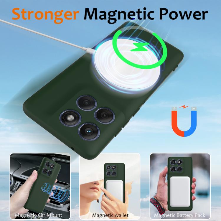 For Motorola Edge 60 Pro Shockproof Silicone Magsafe Phone Case