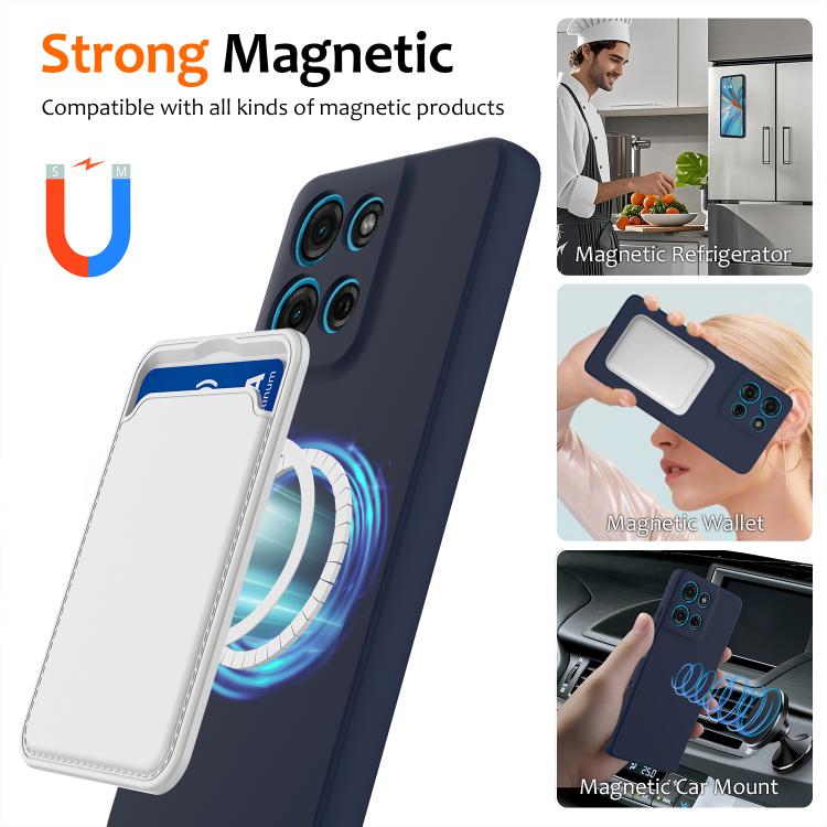 For Motorola Moto G86 Power 5G Shockproof Silicone Magsafe Phone Case