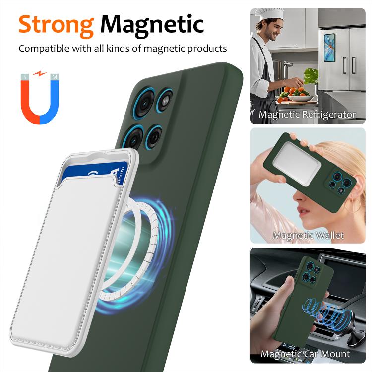 For Motorola Moto G86 Power 5G Shockproof Silicone Magsafe Phone Case