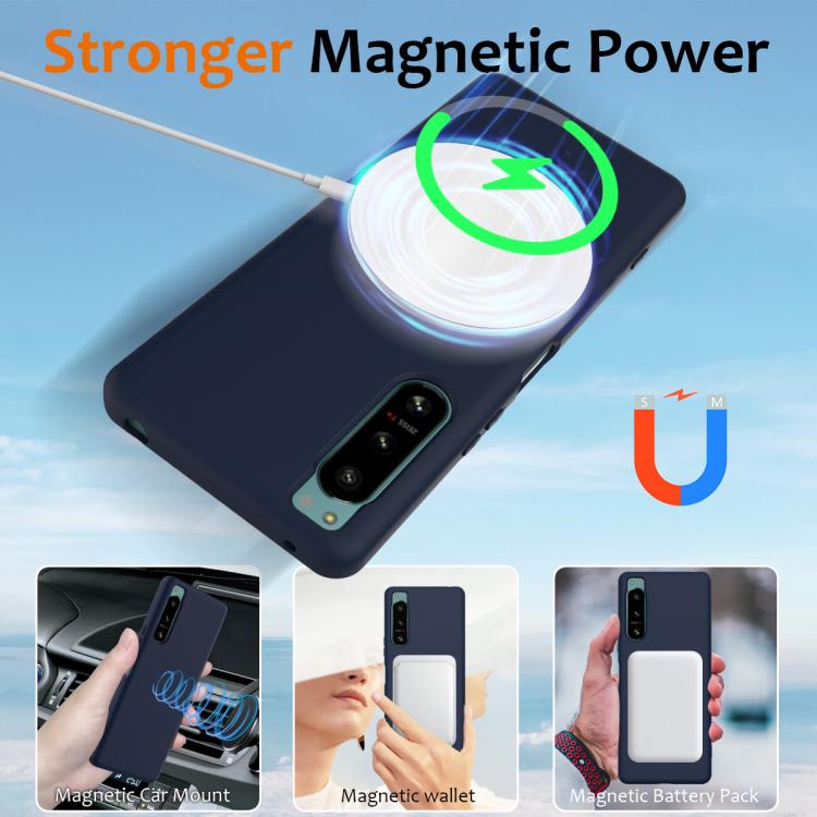For Sony Xperia 5 IV Shockproof Silicone Magsafe Phone Case
