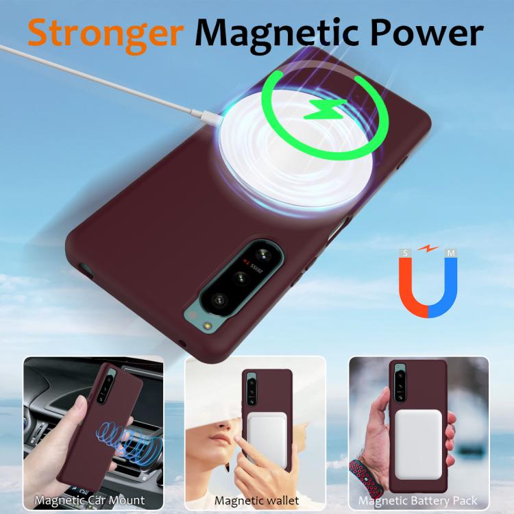 For Sony Xperia 5 IV Shockproof Silicone Magsafe Phone Case