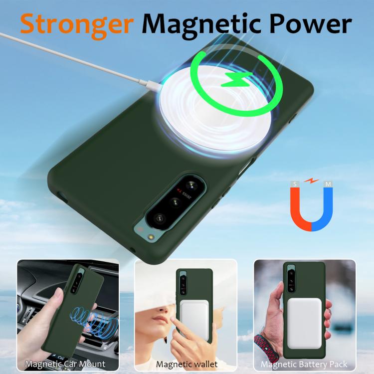 For Sony Xperia 5 IV Shockproof Silicone Magsafe Phone Case