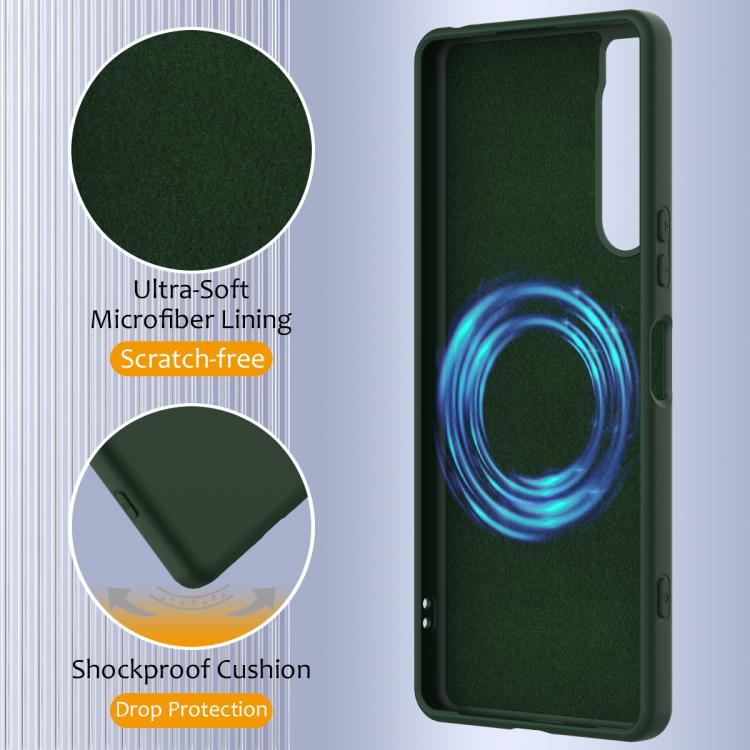 For Sony Xperia 5 IV Shockproof Silicone Magsafe Phone Case