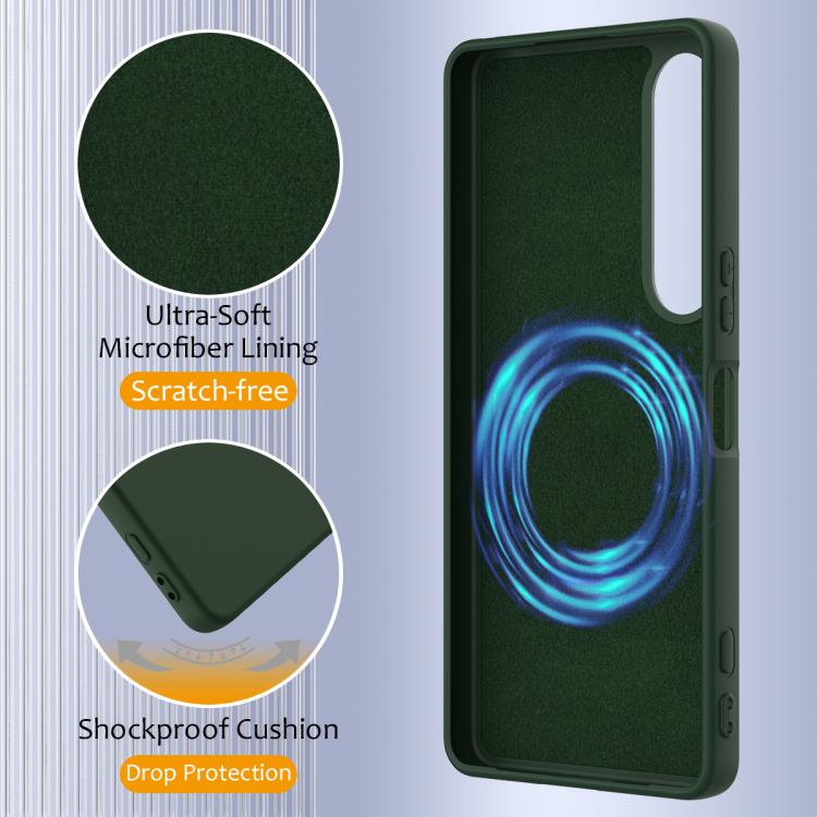 For Sony Xperia 1 VII Shockproof Silicone Magsafe Phone Case