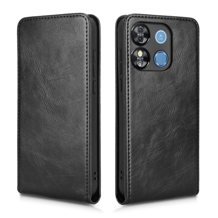 For Oukitel C57S Magnetic Vertical Flip Leather Phone Case