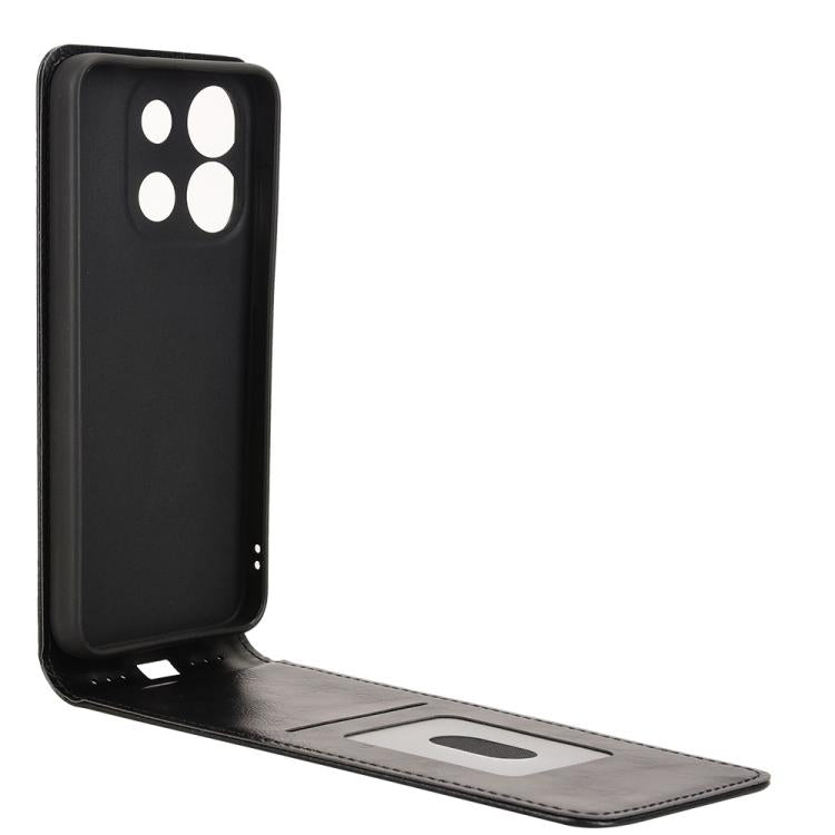 For Oukitel C57S Magnetic Vertical Flip Leather Phone Case