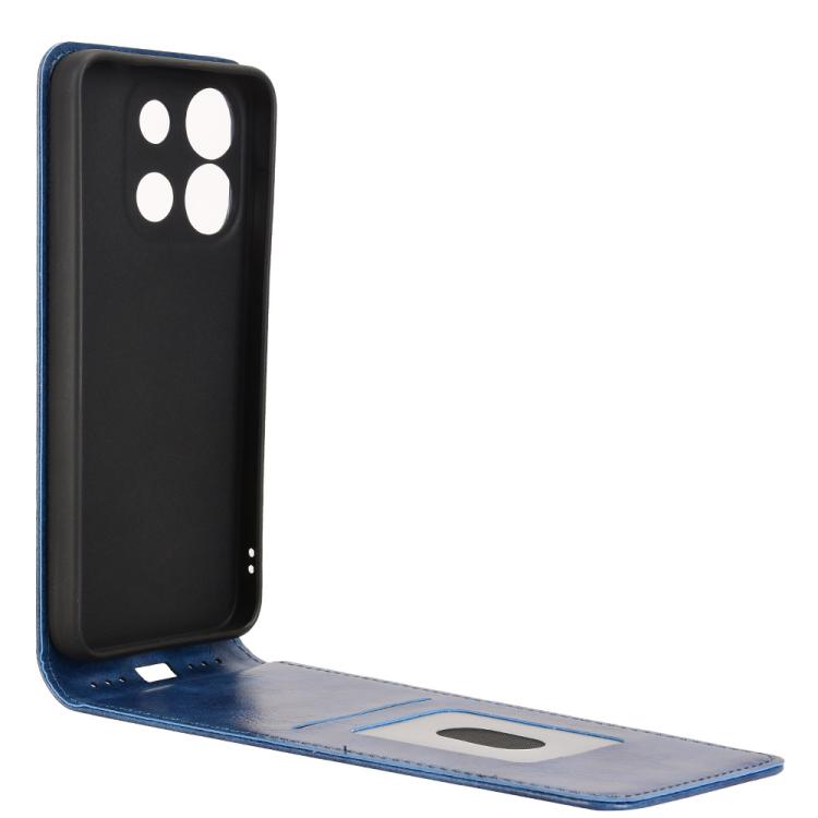 For Oukitel C57S Magnetic Vertical Flip Leather Phone Case
