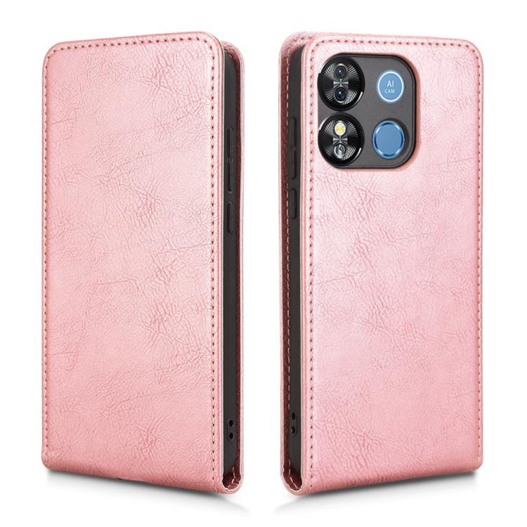 For Oukitel C57S Magnetic Vertical Flip Leather Phone Case