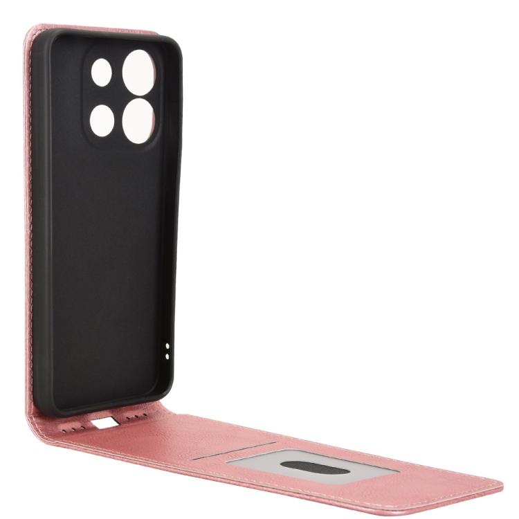 For Oukitel C57S Magnetic Vertical Flip Leather Phone Case
