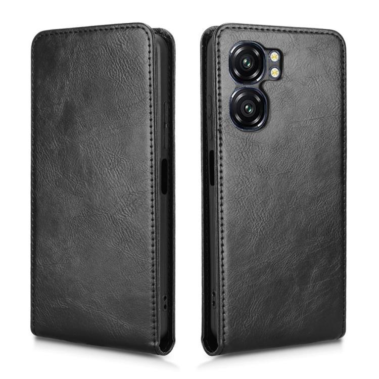 For Oukitel C58 / C58 Pro Magnetic Vertical Flip Leather Phone Case