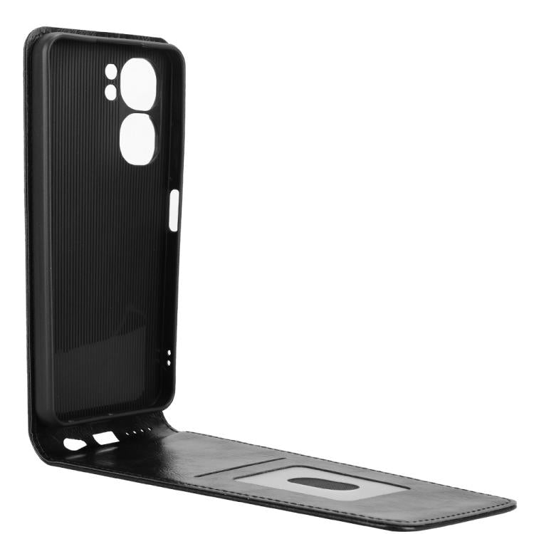 For Oukitel C58 / C58 Pro Magnetic Vertical Flip Leather Phone Case